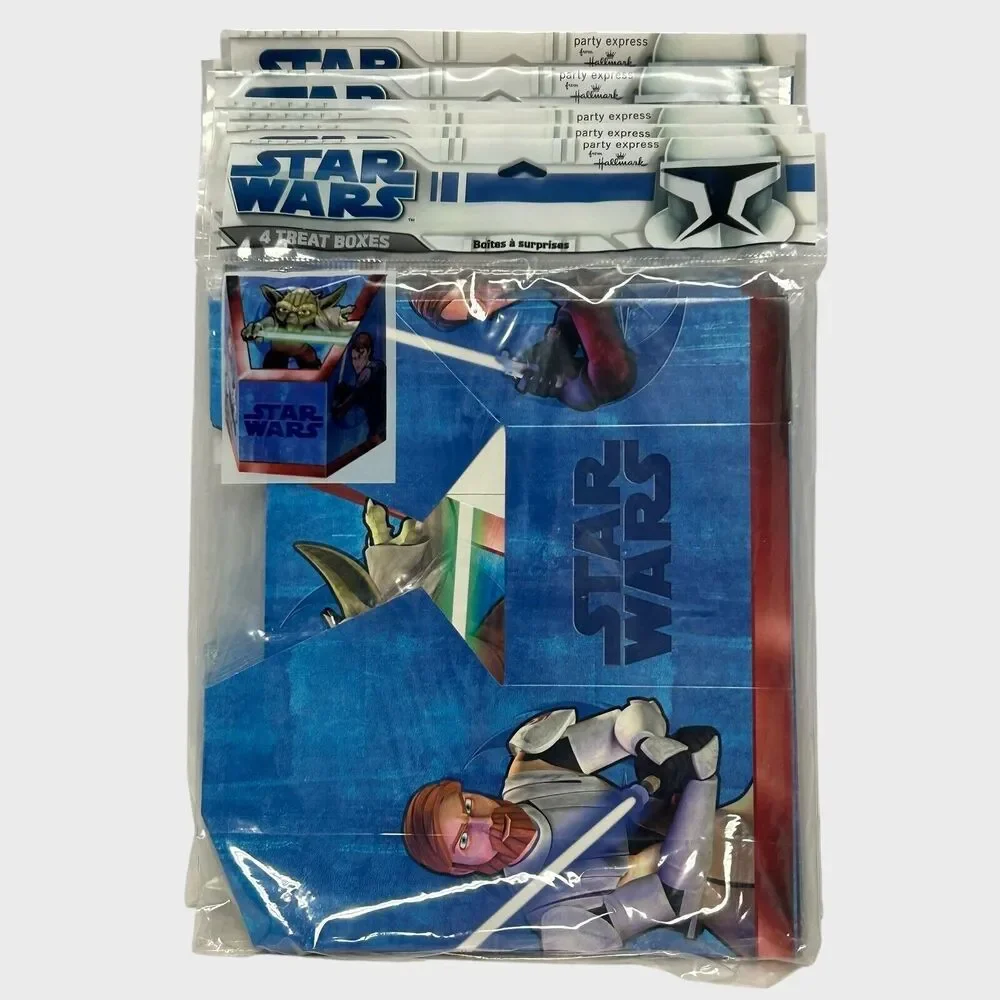 9 Packs Of 4 Star Wars Clone Wars Treat Boxes Party Express From Hallmark
